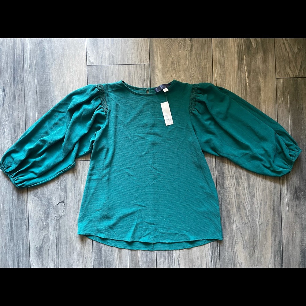 Forest green blouse